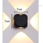 4 WAY CRYSTAL BALL WALL LIGHT