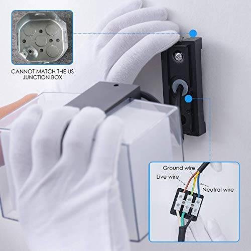 DOUBLE GLASS SQ WALL LIGHT