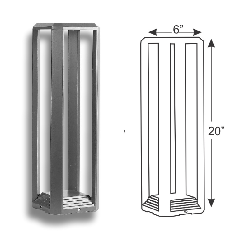 UNICORN Series IL-1515 Gate Light 20″ (12w COB )