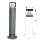 Glanza Series IL-1086 Bollard